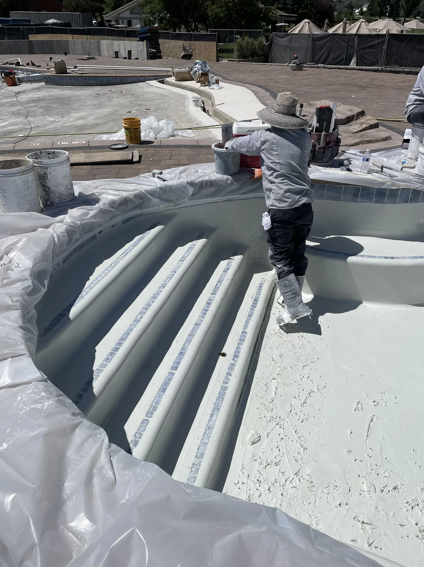 Interior Finish of the pool project at Homestead Resort Midway in Midway, Utah — image 3