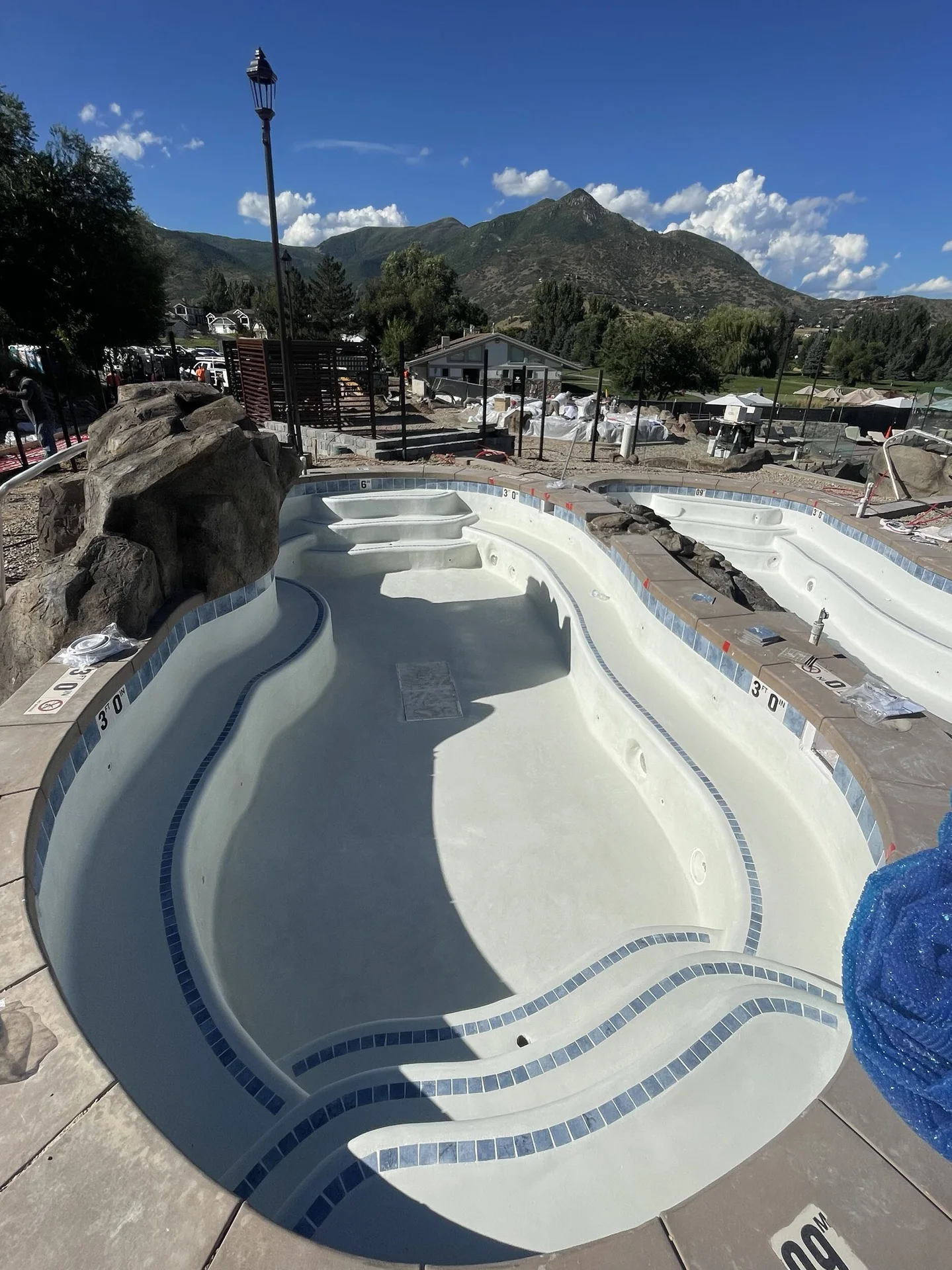 Interior Finish of the pool project at Homestead Resort Midway in Midway, Utah — image 4