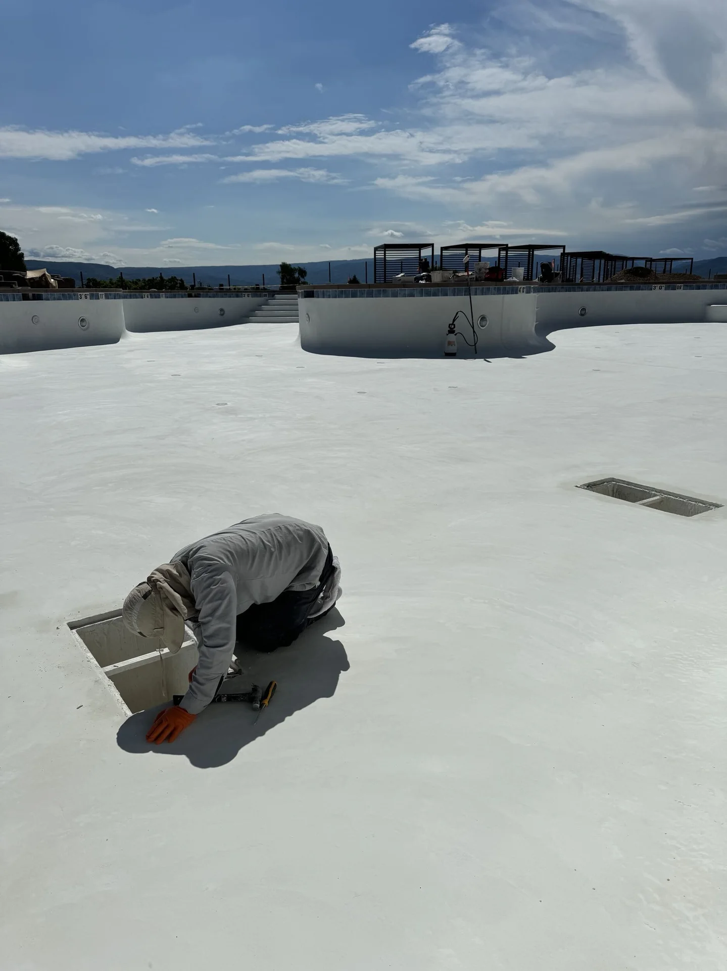 Interior Finish of the pool project at Homestead Resort Midway in Midway, Utah — image 2