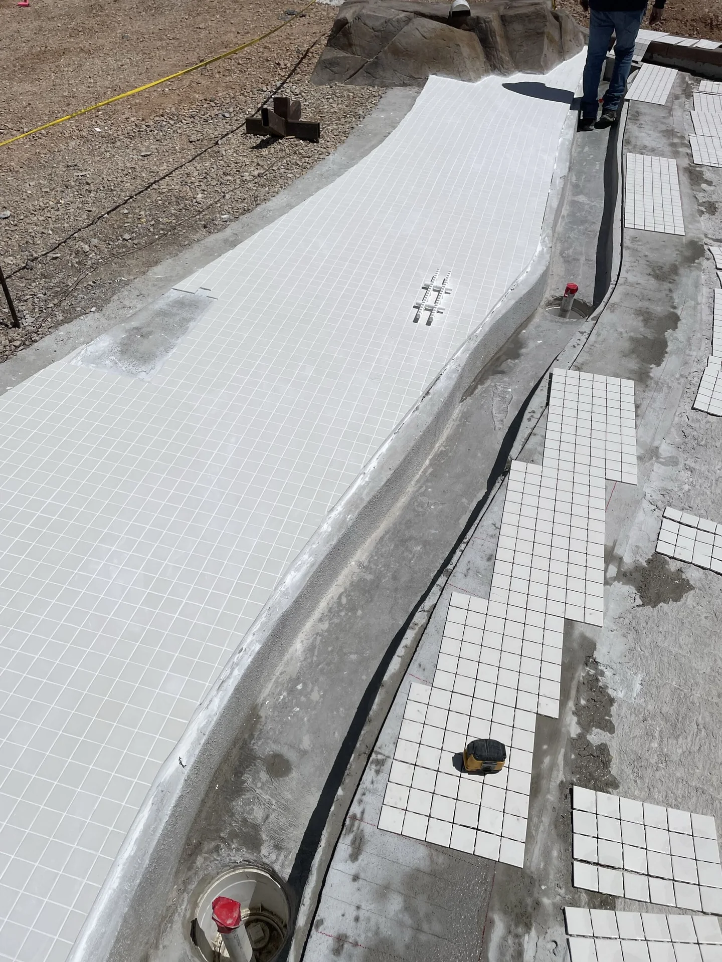 Masonry of the pool project at Homestead Resort Midway in Midway, Utah — image 3