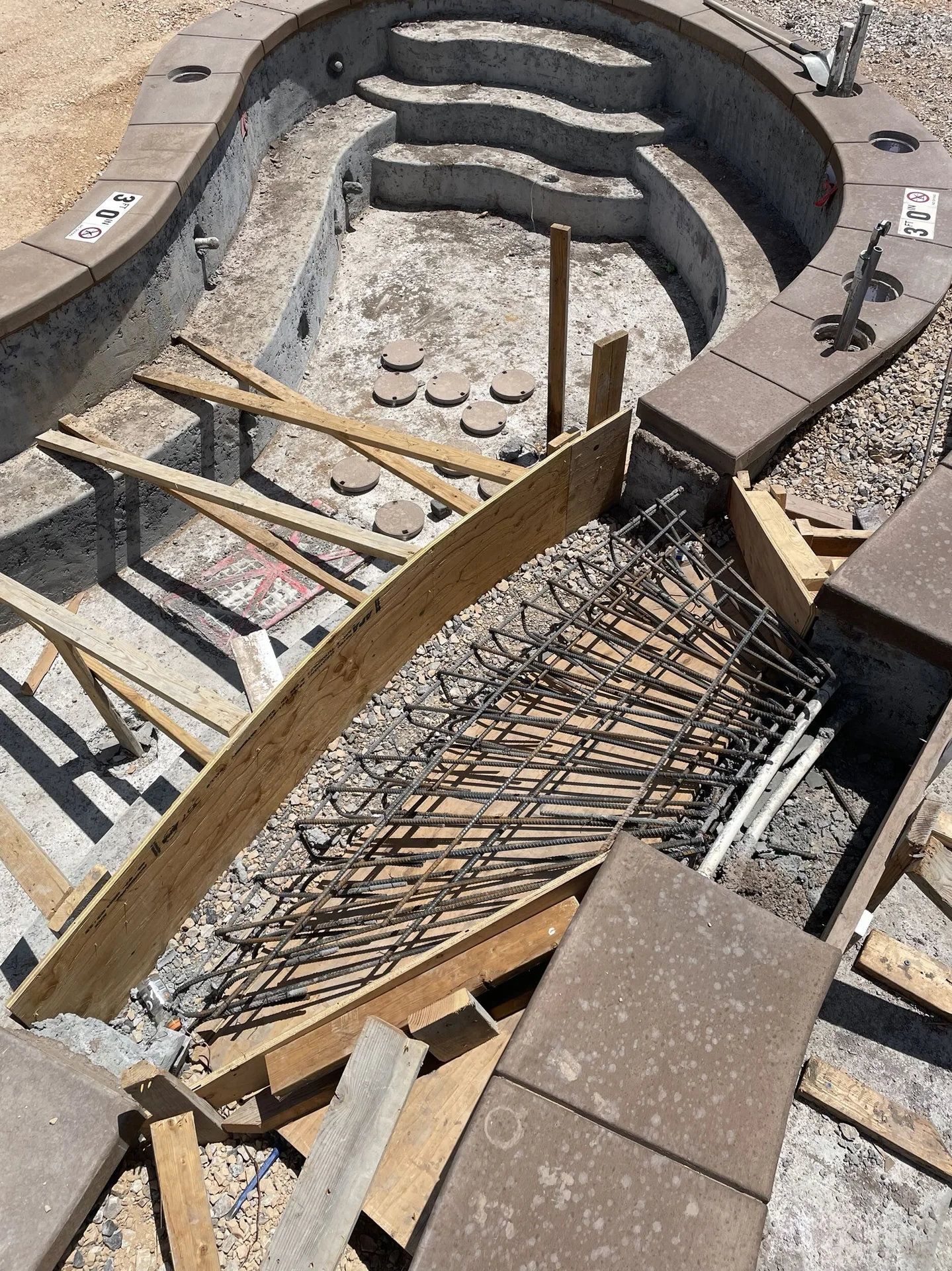 Plumbing & Steel of the pool project at Homestead Resort Midway in Midway, Utah — image 1