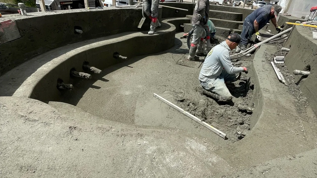 Shotcrete of the pool project at Homestead Resort Midway in Midway, Utah — image 1
