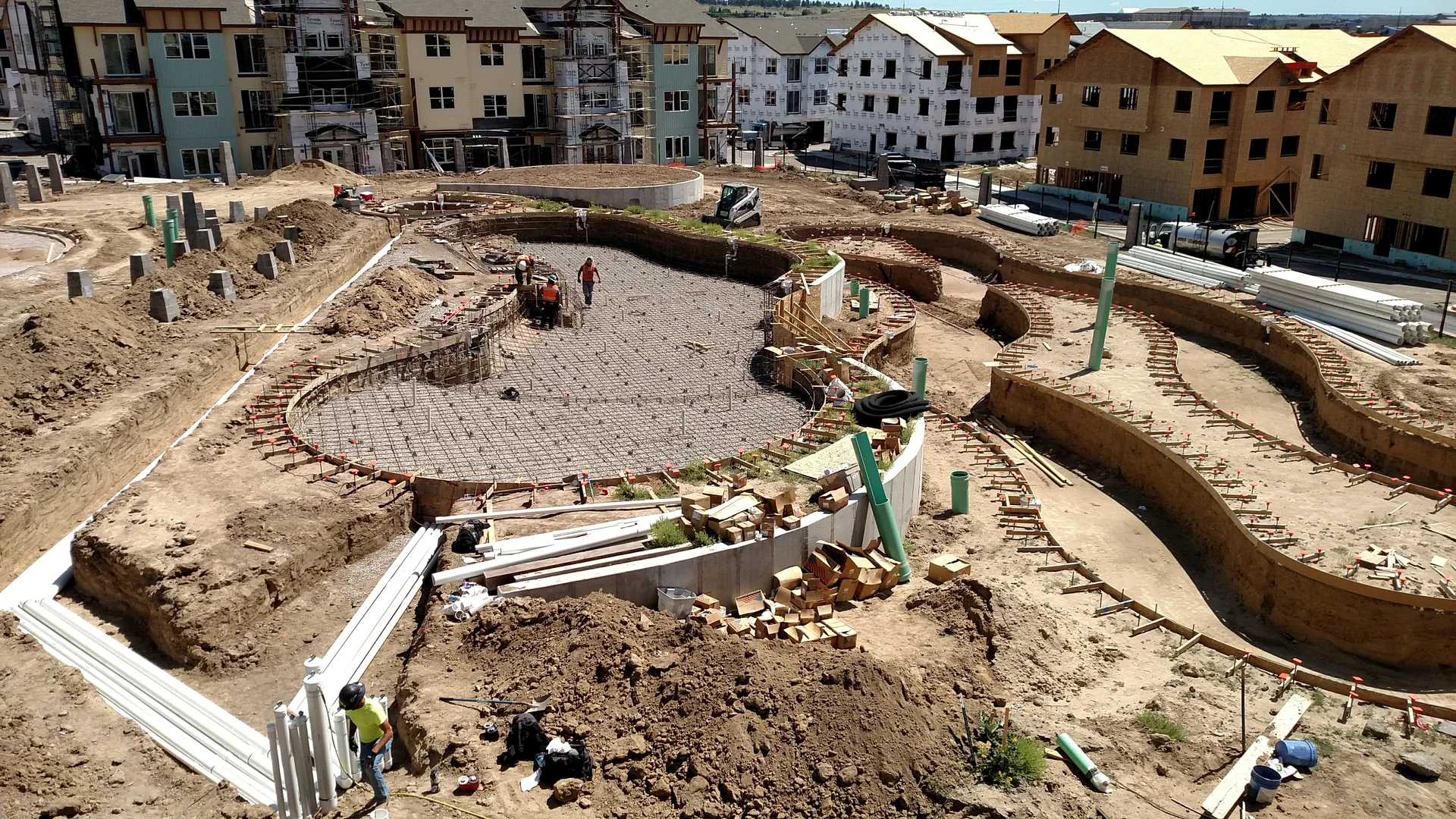 Plumbing & Steel of the pool project at Broadstone Vantage Point in Parker, CO — image 1