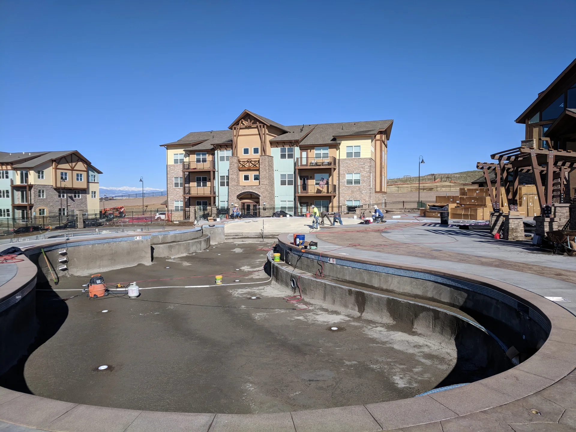 Shotcrete of the pool project at Broadstone Vantage Point in Parker, CO — image 1