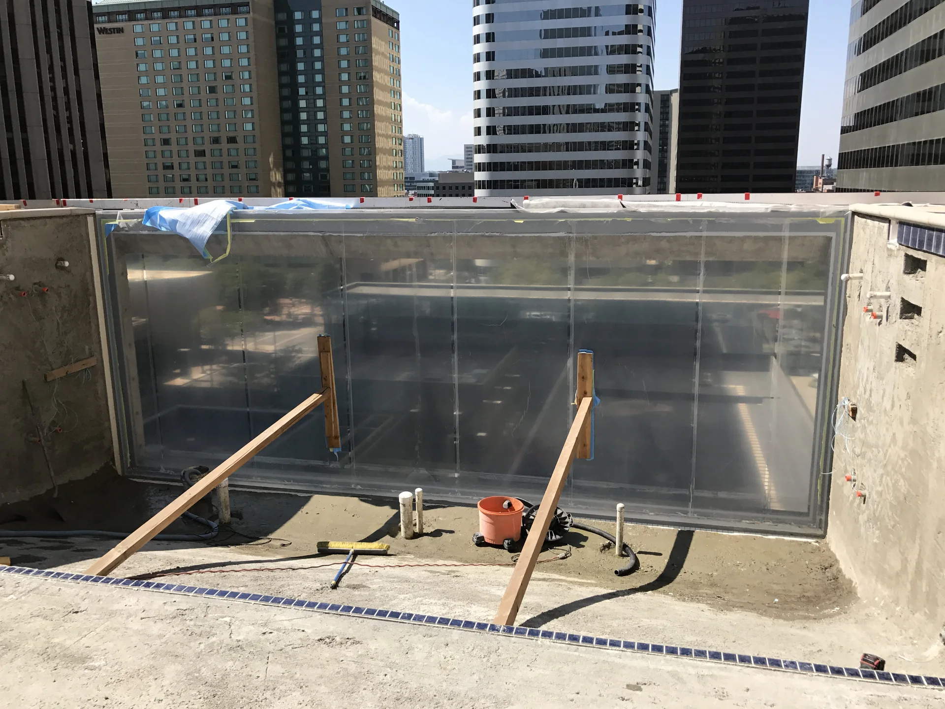 Masonry of the pool project at The Quincy in Denver, CO — image 1