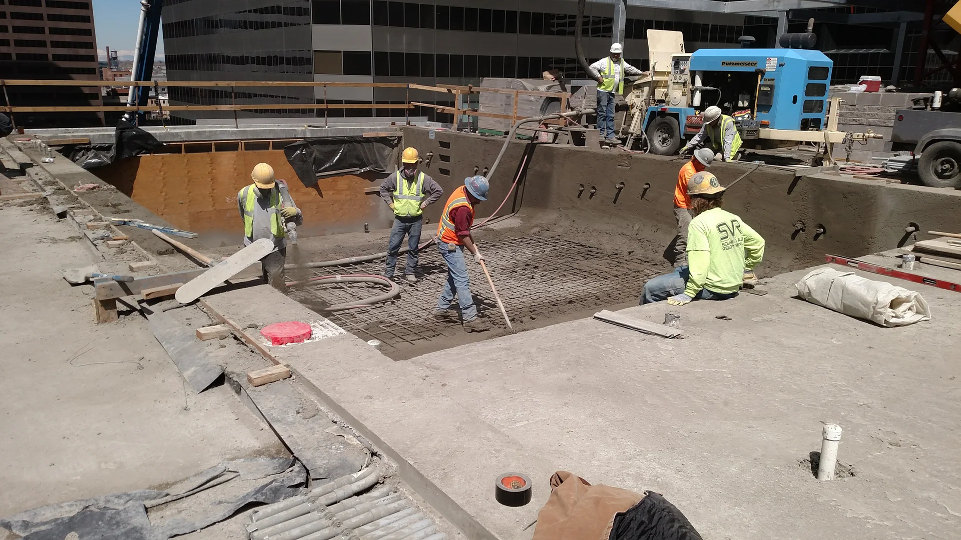Shotcrete of the pool project at The Quincy in Denver, CO — image 6