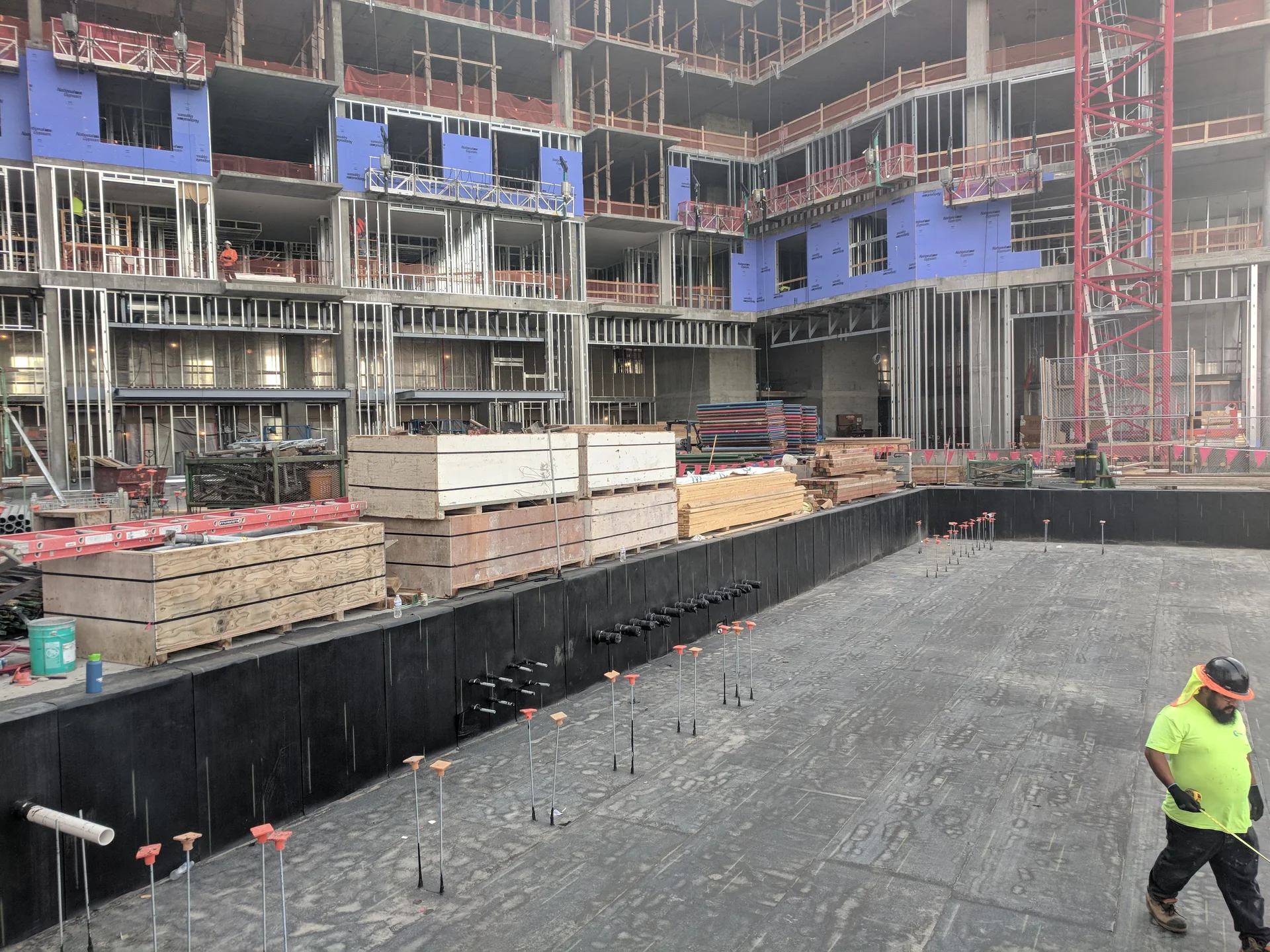 Excavation of the pool project at Parq On Speer in Denver, CO — image 1