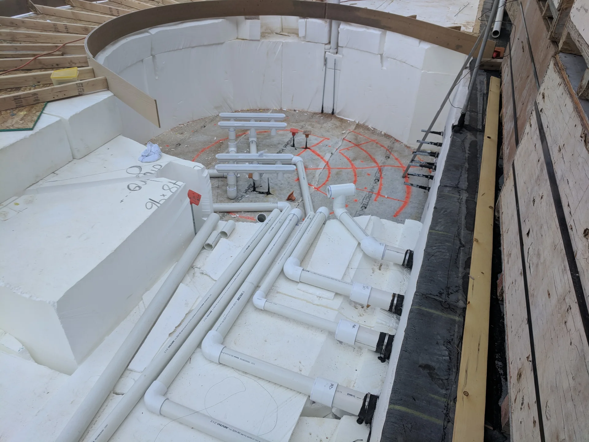 Plumbing & Steel of the pool project at Parq On Speer in Denver, CO — image 2