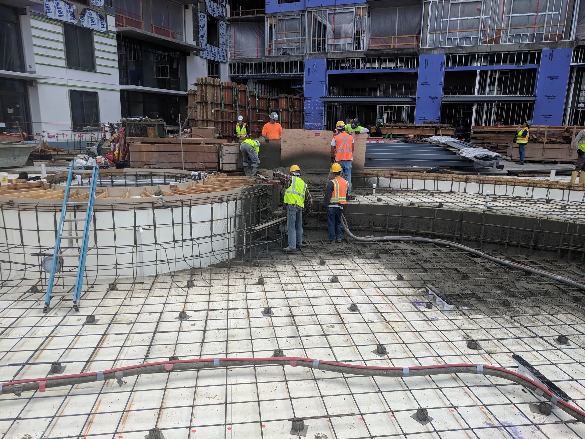 Shotcrete of the pool project at Parq On Speer in Denver, CO — image 6
