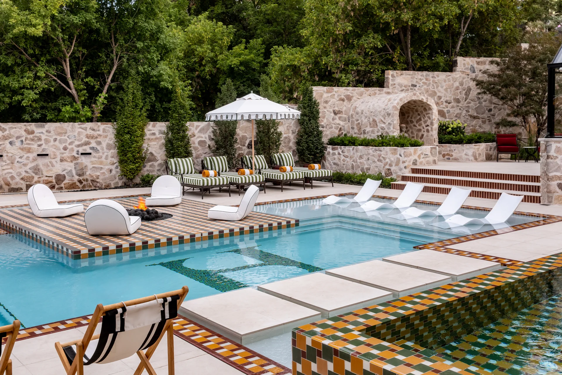 Final Photos of the pool project at Utah County Parade of Homes Best Outdoor Space Winner in Provo, UT — image 3