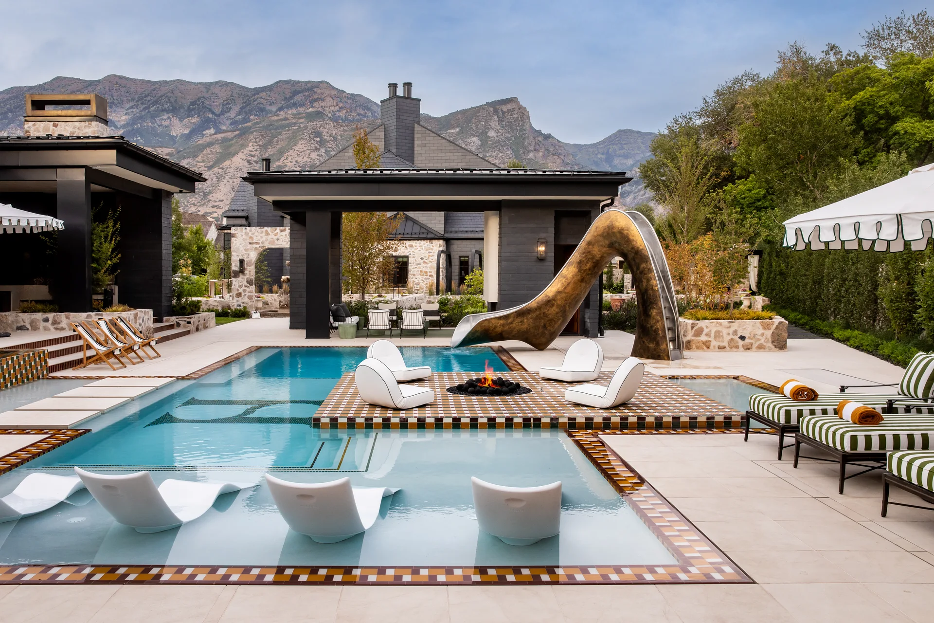 Final Photos of the pool project at Utah County Parade of Homes Best Outdoor Space Winner in Provo, UT — image 7