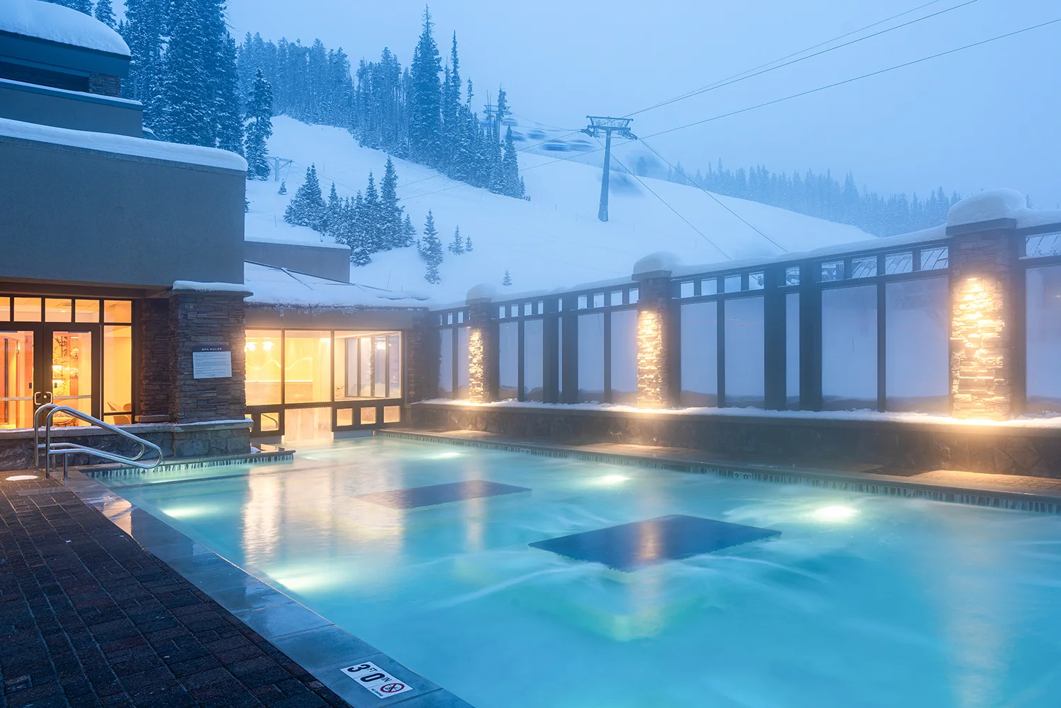 Final Photos of the pool project at Summit Hotel in Big Sky, MT — image 3