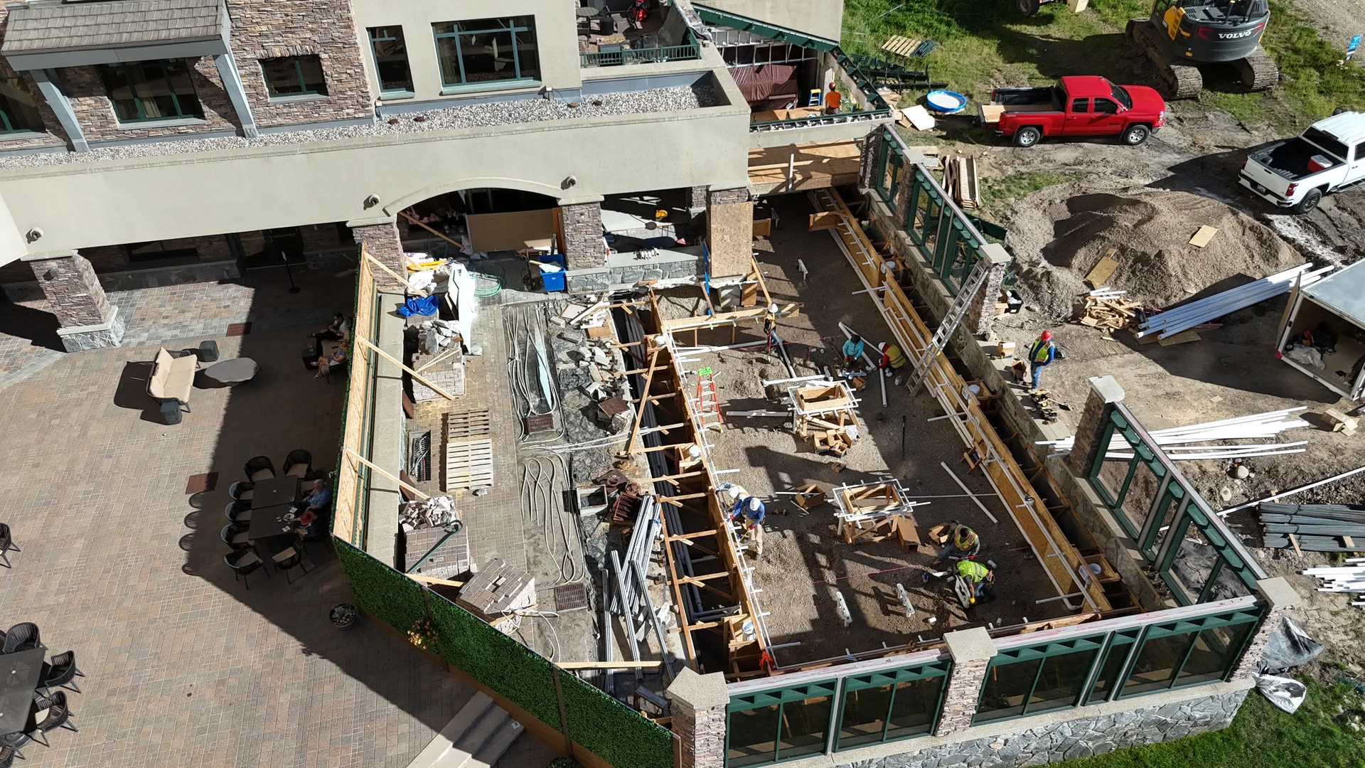 Plumbing & Steel of the pool project at Summit Hotel in Big Sky, MT — image 2
