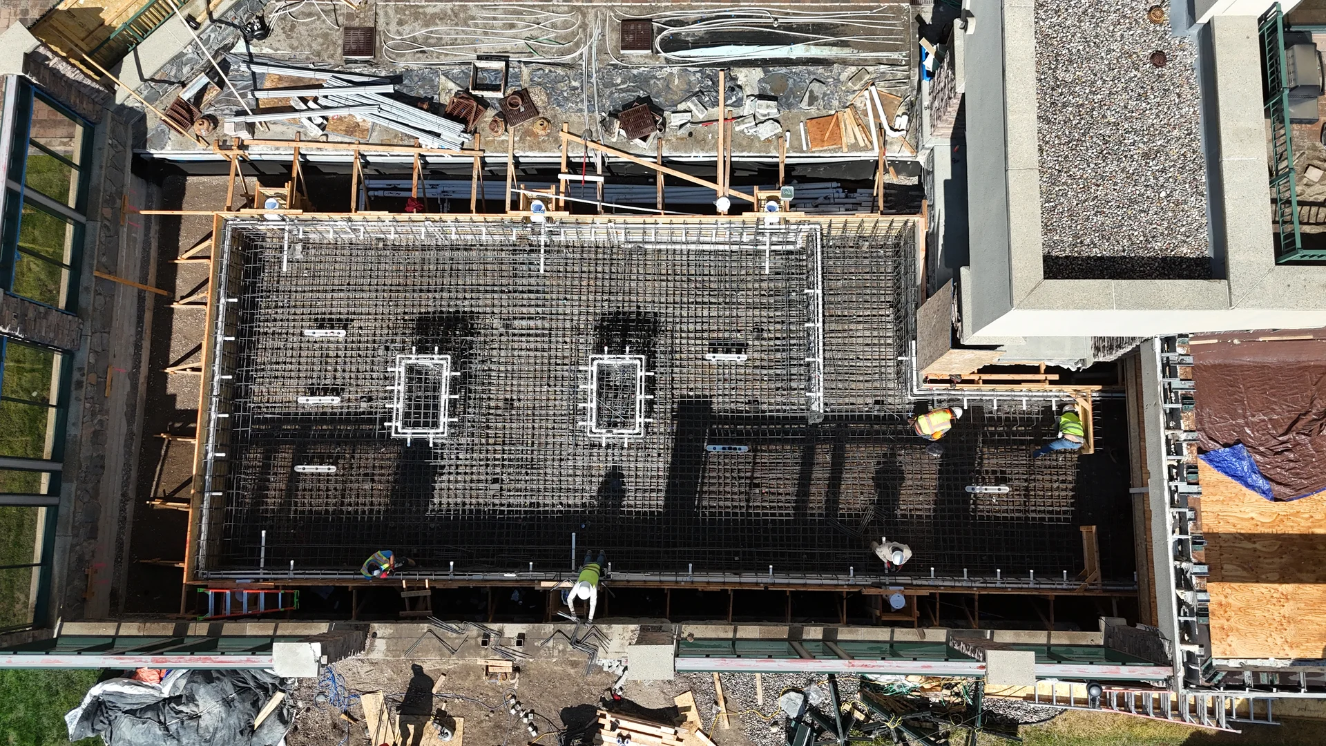 Plumbing & Steel of the pool project at Summit Hotel in Big Sky, MT — image 1