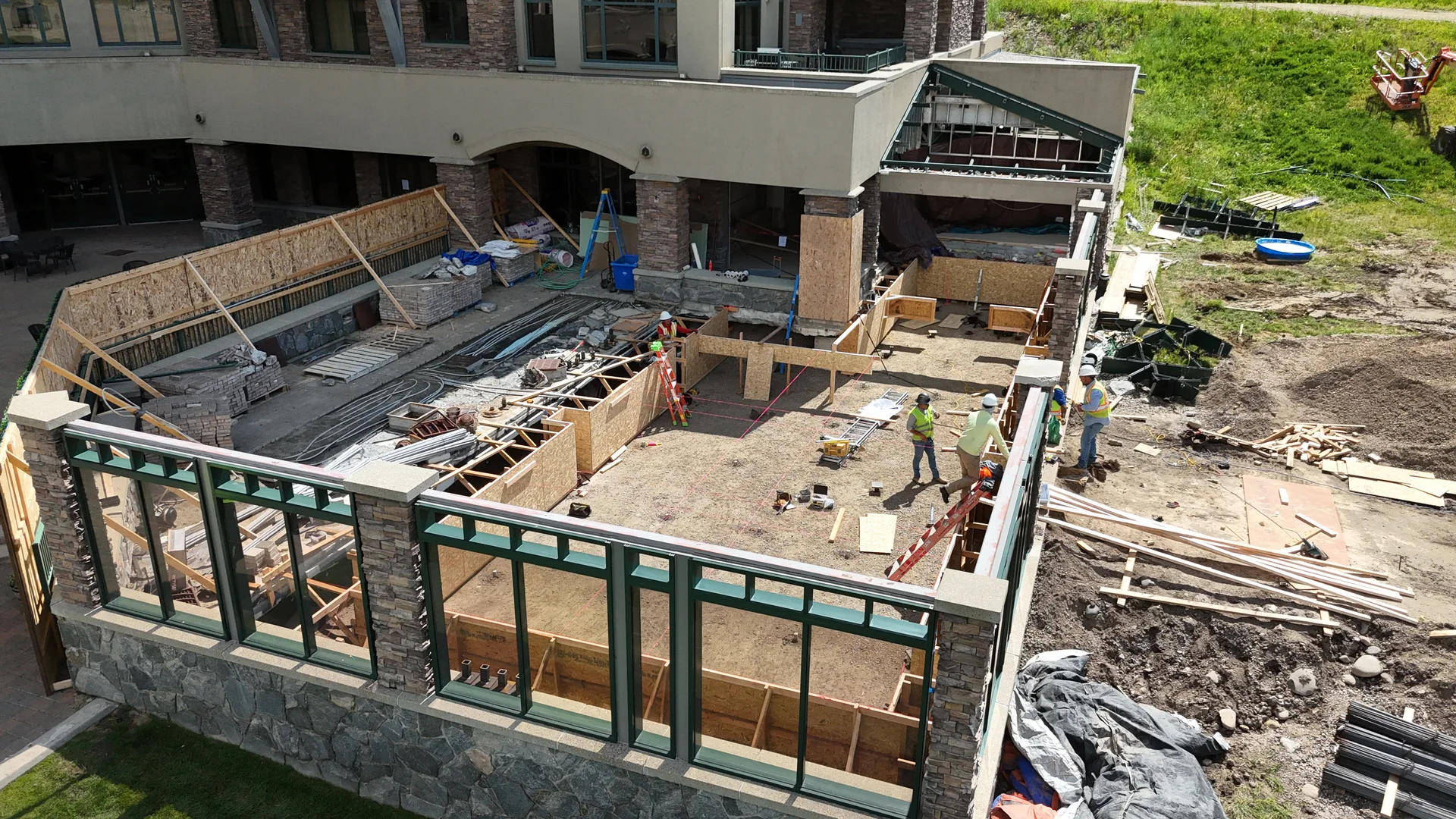 Plumbing & Steel of the pool project at Summit Hotel in Big Sky, MT — image 4